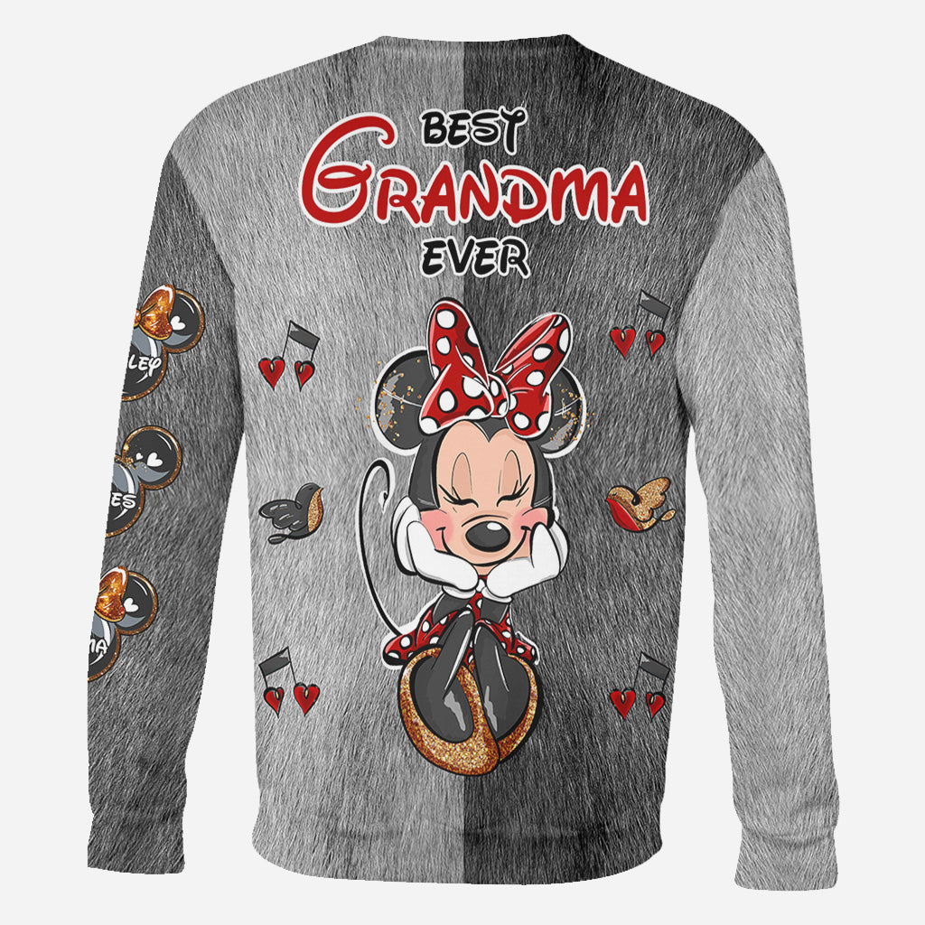 Best Grandma/ Mom Ever - Personalized Mouse All Over Shirt
