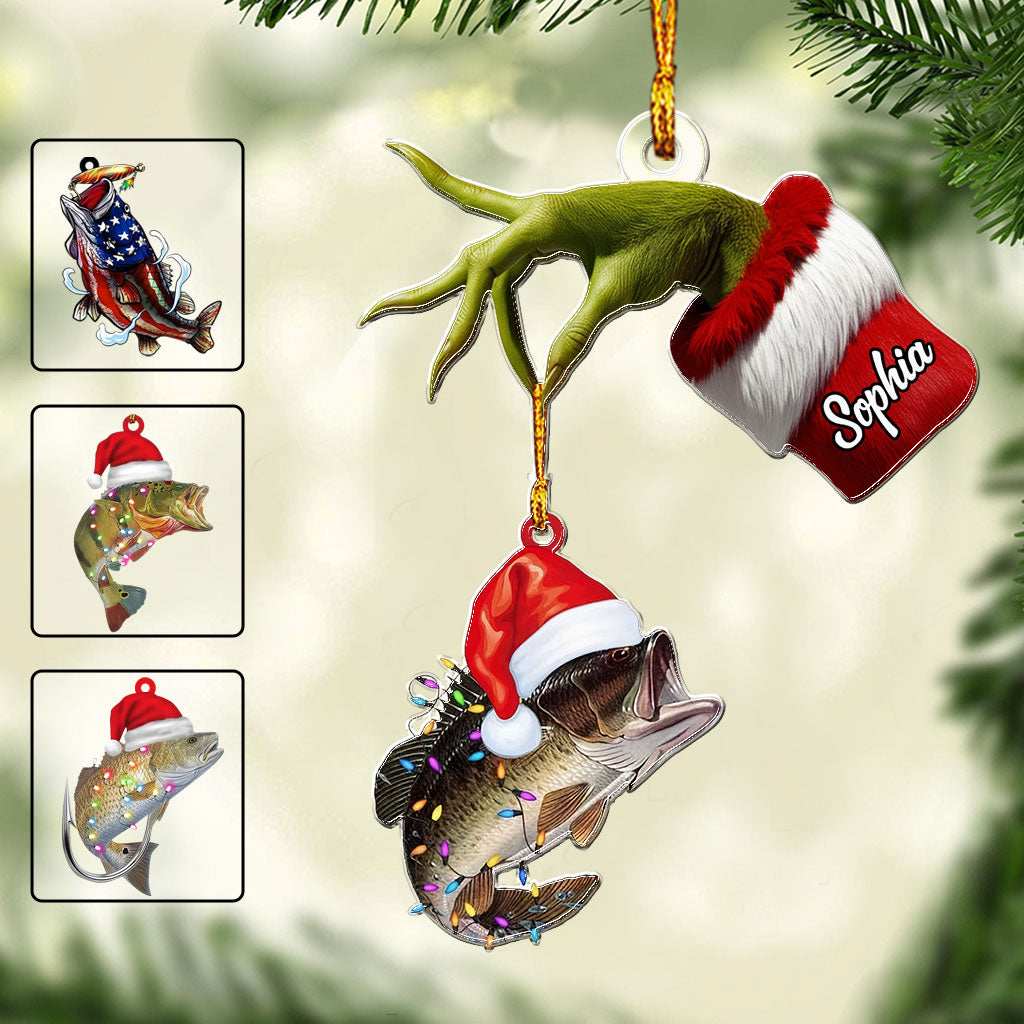 Stole My Fish - Personalized Fishing Custom Shaped Ornament