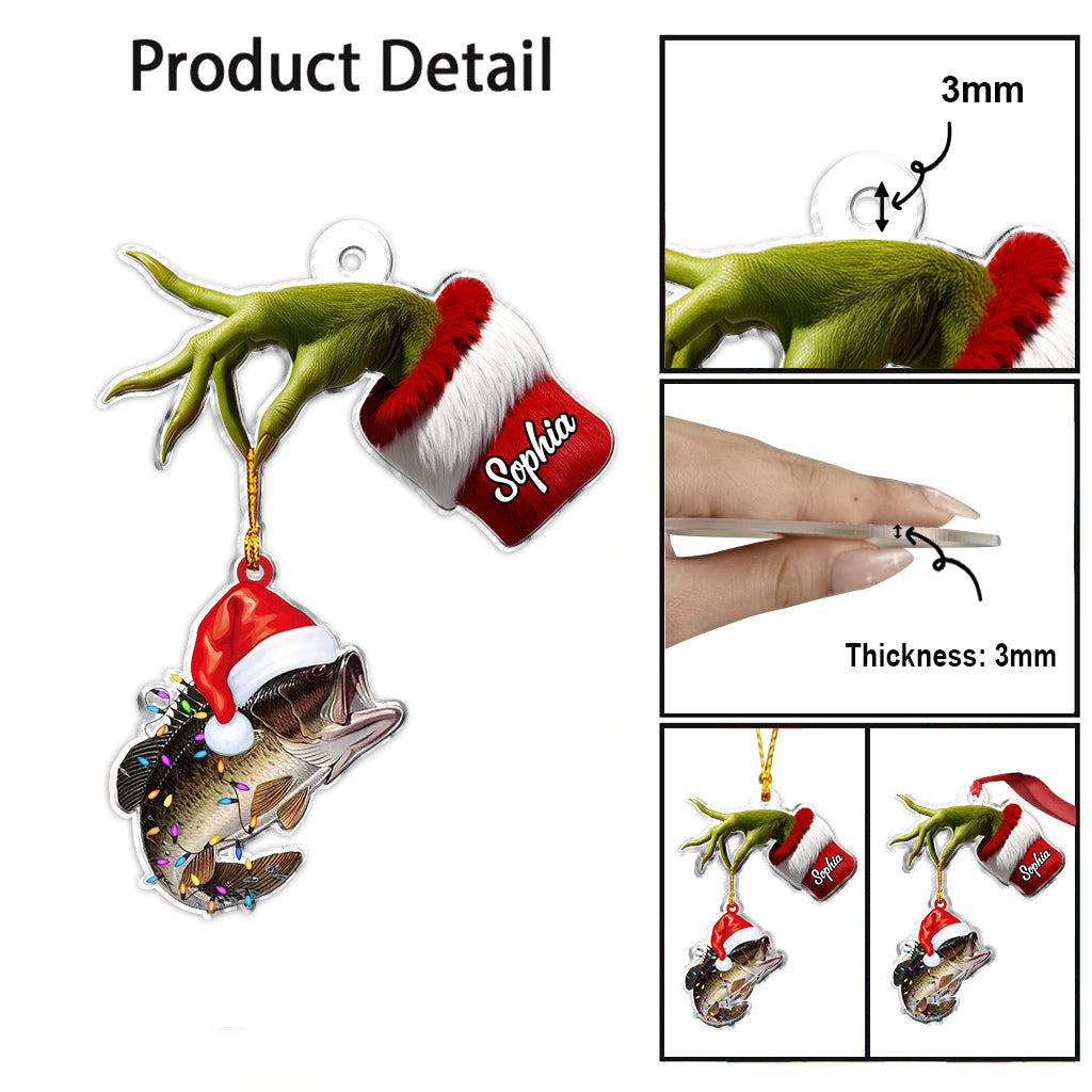 Stole My Fish - Personalized Fishing Custom Shaped Ornament