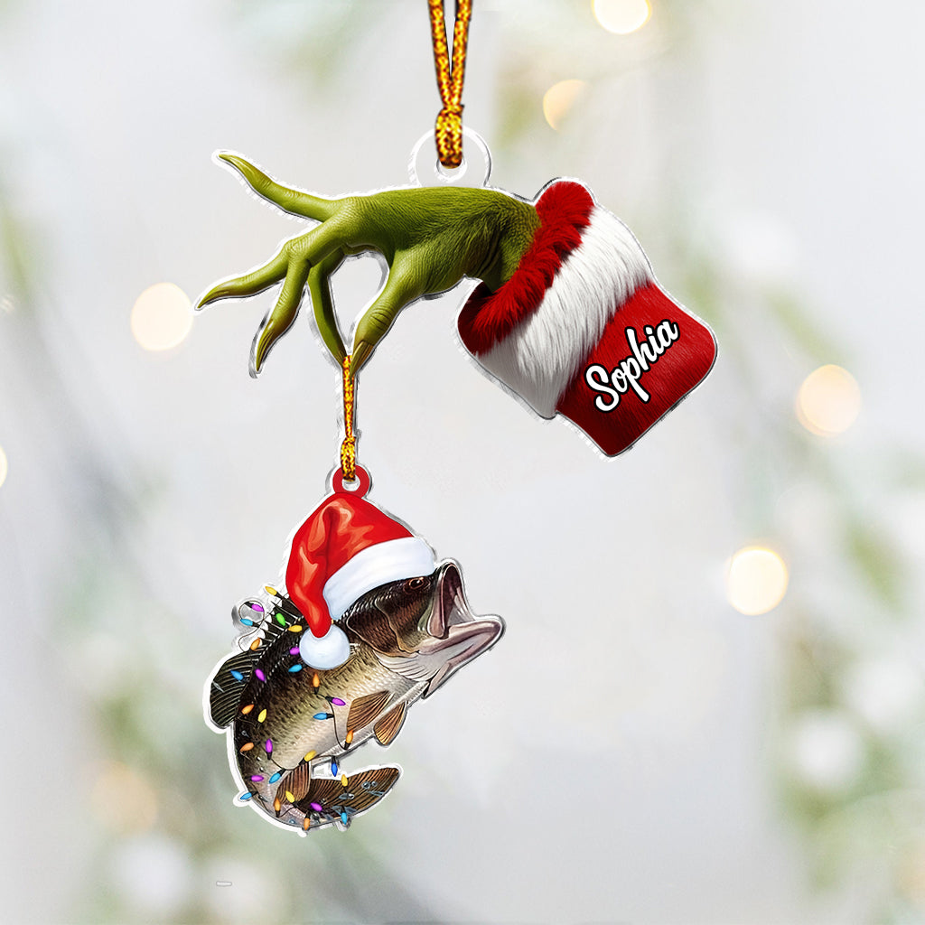 Stole My Fish - Personalized Fishing Custom Shaped Ornament