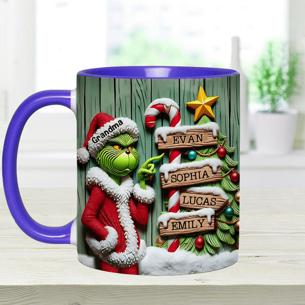 Merry Christmas - Personalized Stole Christmas Accent Mug