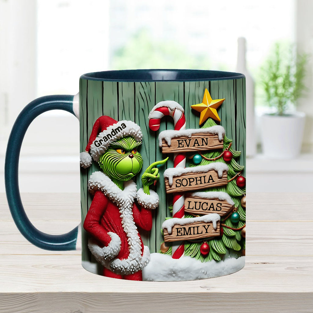 Merry Christmas - Personalized Stole Christmas Accent Mug