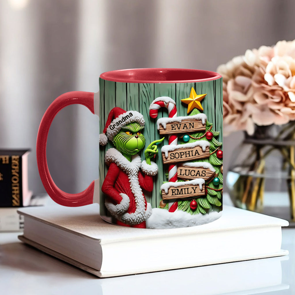 Merry Christmas - Personalized Stole Christmas Accent Mug