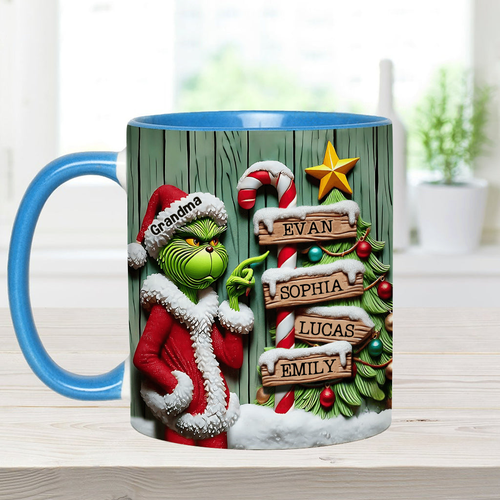 Merry Christmas - Personalized Stole Christmas Accent Mug