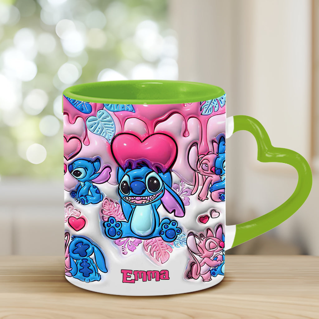 Be My Ohana - Personalized Ohana Heart Handle Mug