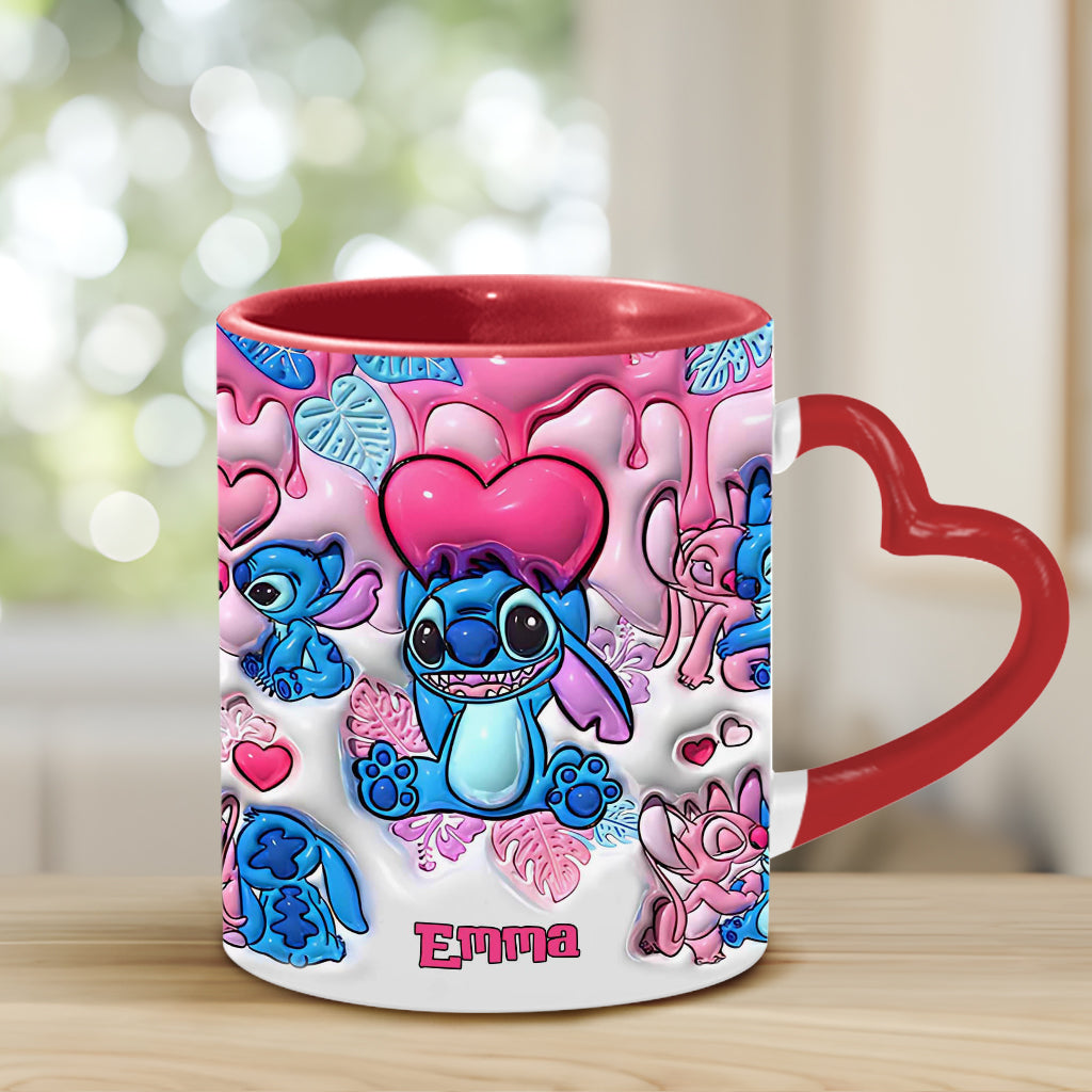 Be My Ohana - Personalized Ohana Heart Handle Mug