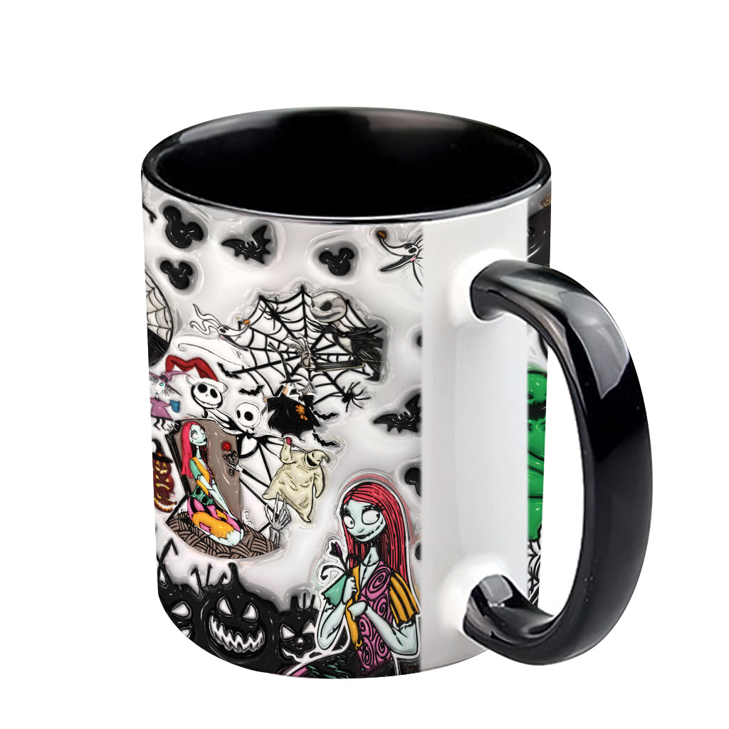 Mouse Ears And Nightmare Kind Of Girl - Personalized Mouse Accent Mug