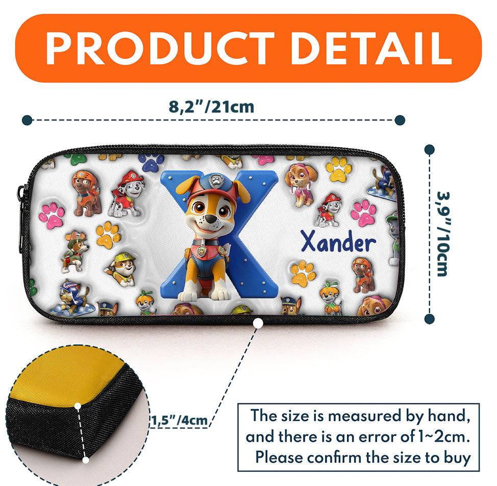 No Job Is Too Big, No Pup Is Too Small - Personalized Kid Backpack & Pencil Case