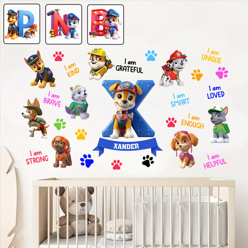 You Are Strong, You Are Brave - Personalized Kid Wall Decal