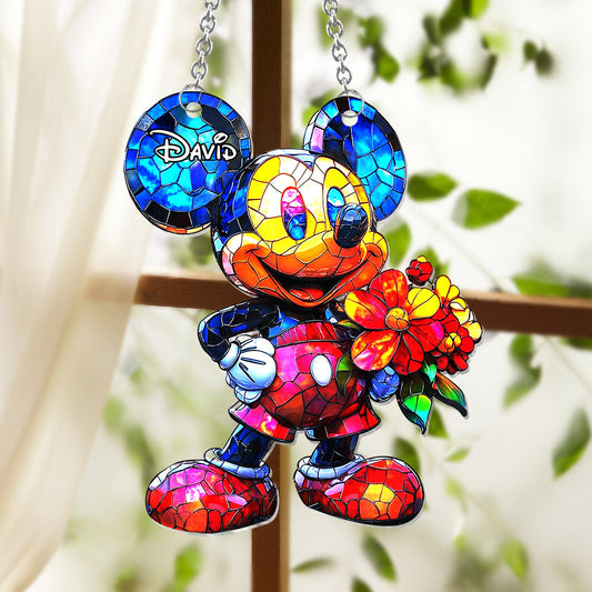 Magical Day - Personalized Mouse Window Hanging Suncatcher Ornament