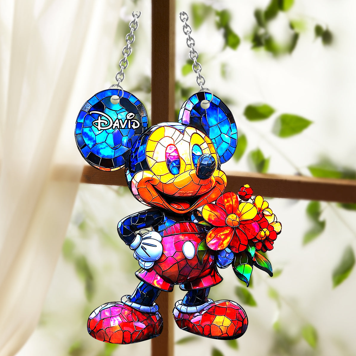 Magical Day - Personalized Mouse Window Hanging Suncatcher Ornament