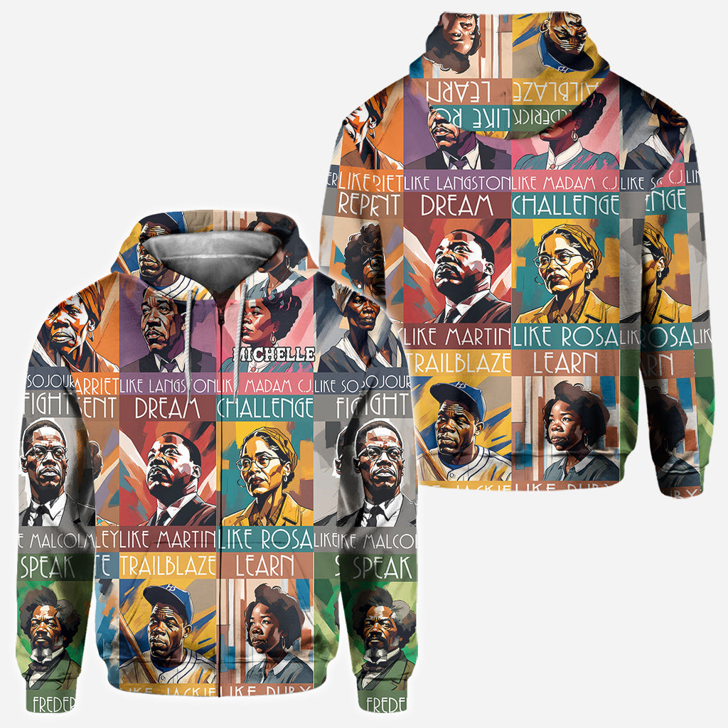 Dream Like Martin Lead Like Harriet - Personalized African American All Over Shirt