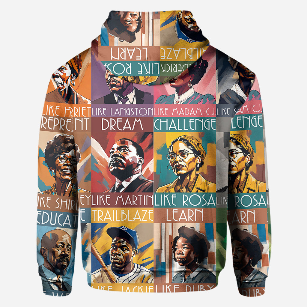 Dream Like Martin Lead Like Harriet - Personalized African American All Over Shirt