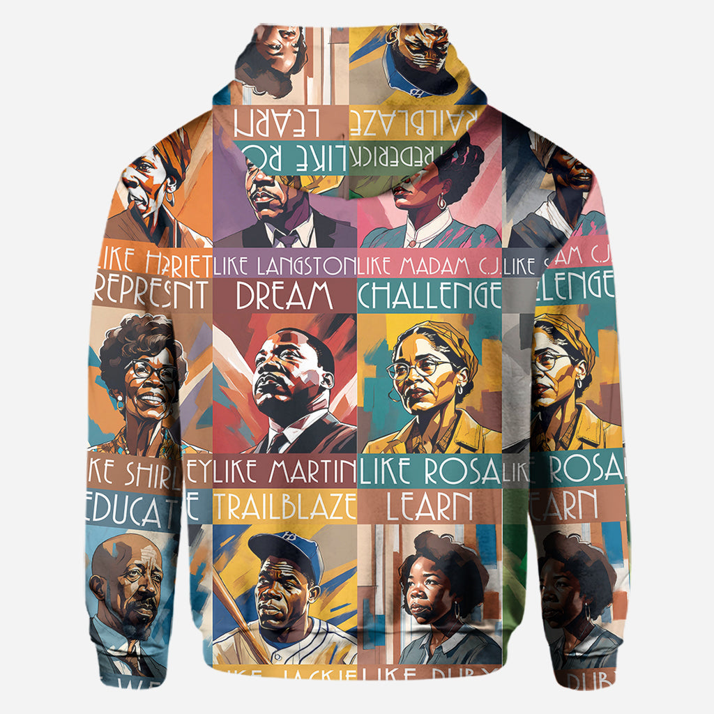 Dream Like Martin Lead Like Harriet - Personalized African American All Over Shirt