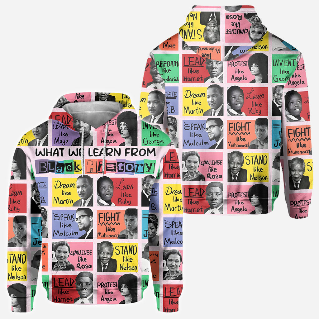 What We Learn From Black History - African American All Over Shirt