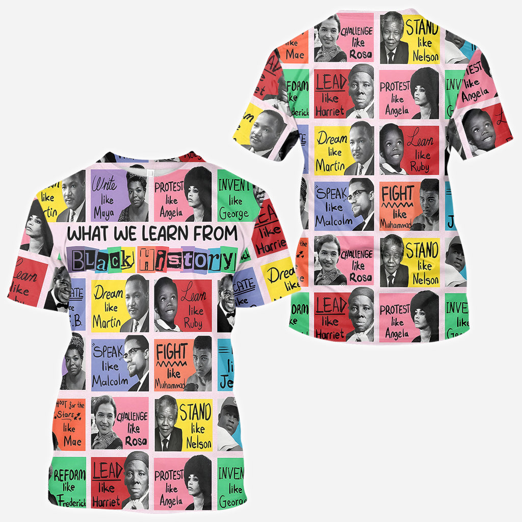 What We Learn From Black History - African American All Over Shirt