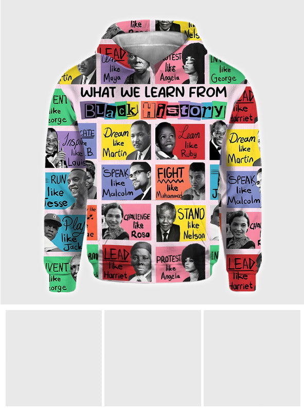 What We Learn From Black History - African American All Over Shirt