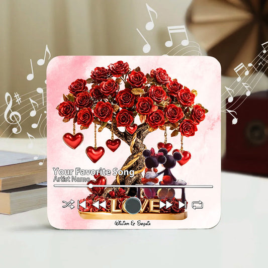 True Love - Personalized Mouse Music Fridge Magnet