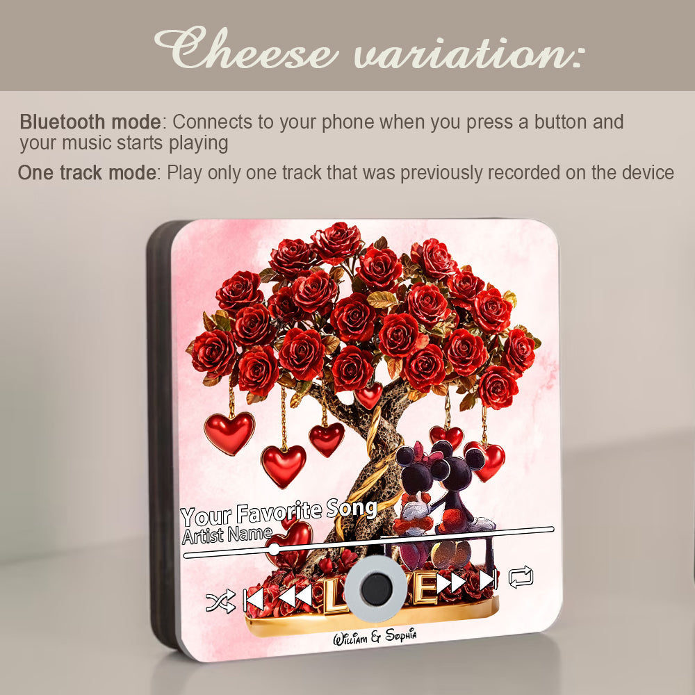 True Love - Personalized Mouse Music Fridge Magnet