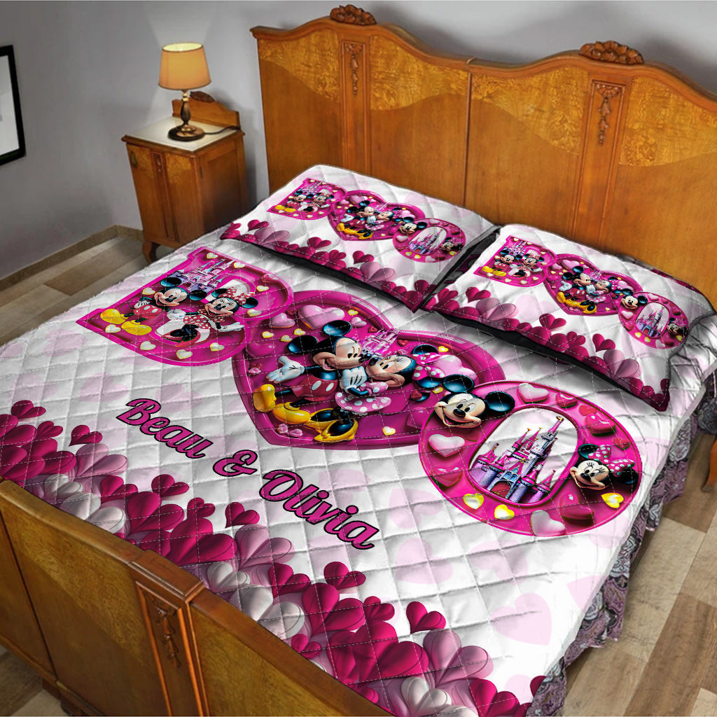 You And Me We Got This - Personalized Mouse Quilt Set