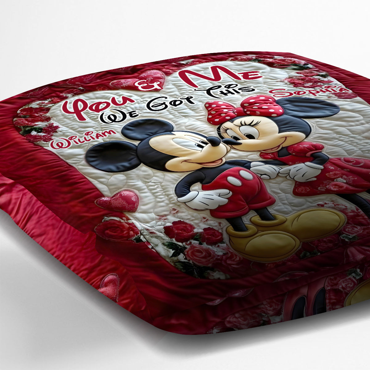 You And Me We Got This - Personalized Mouse Throw Pillow