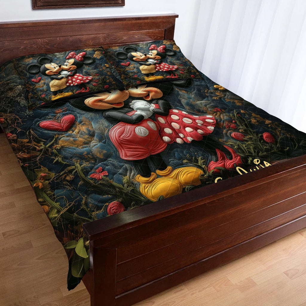 You And Me We Got This - Personalized Mouse Quilt Set
