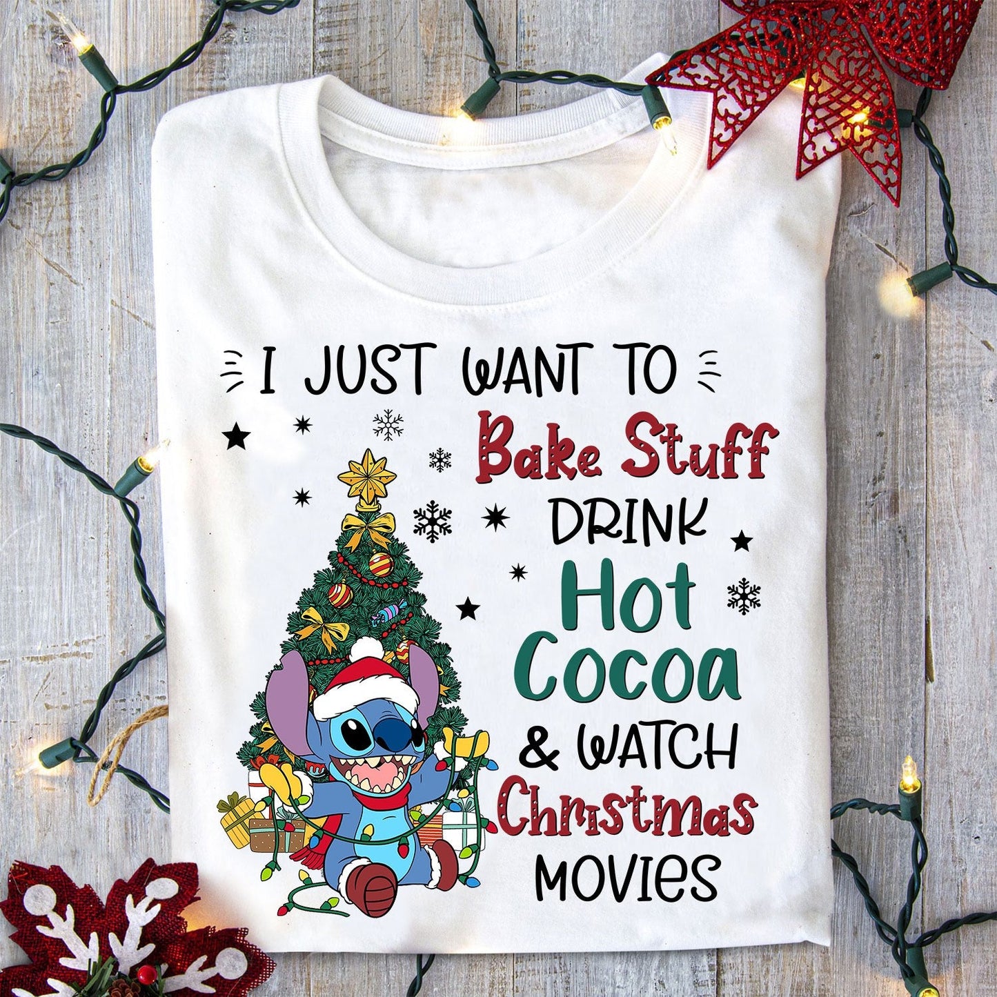 Bake Stuff Drink Hot Cocoa Ohana T-shirt and Hoodie 0823