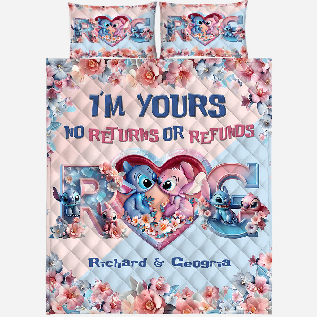 I'm Your No Return Or Refund - Personalized Ohana Quilt Set
