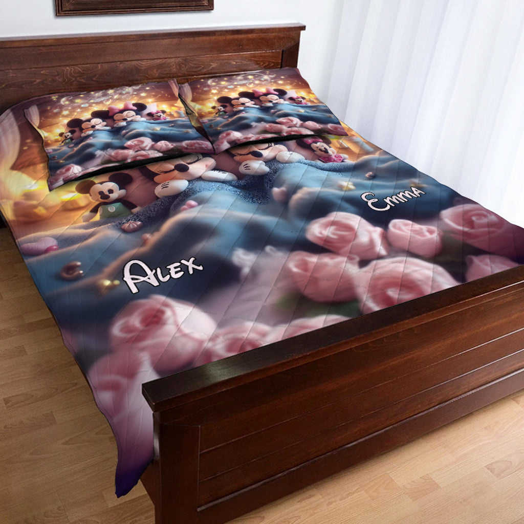 You & Me We Got This - Personalized Mouse Quilt Set