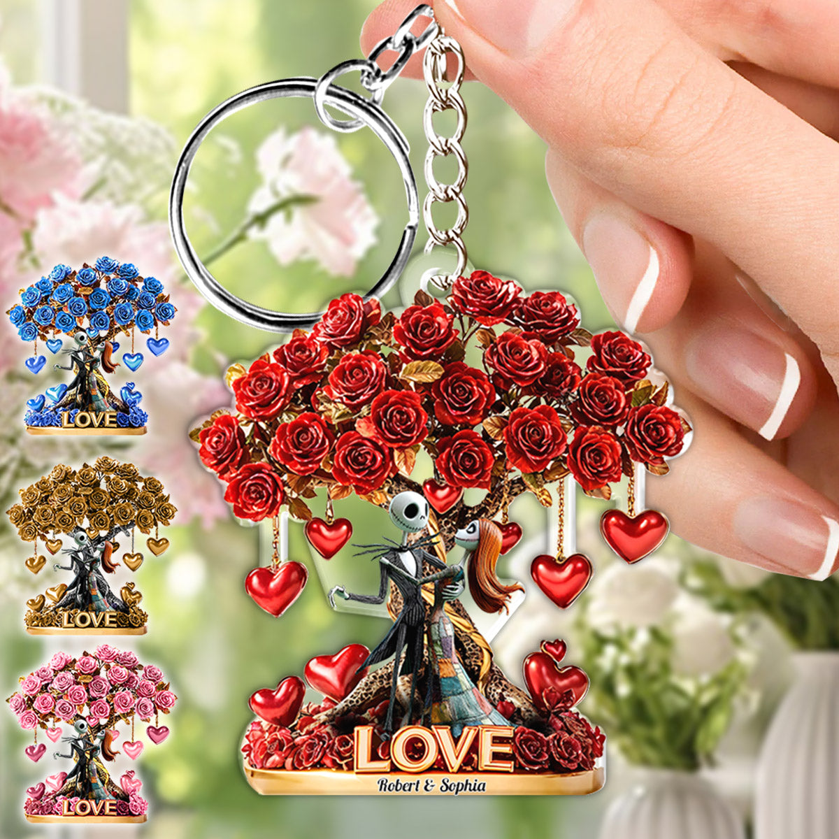 Tree Of Love - Personalized Nightmare Keychain
