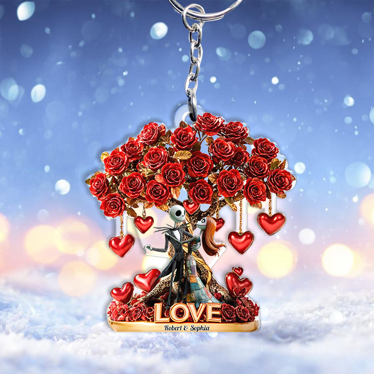 Tree Of Love - Personalized Nightmare Keychain