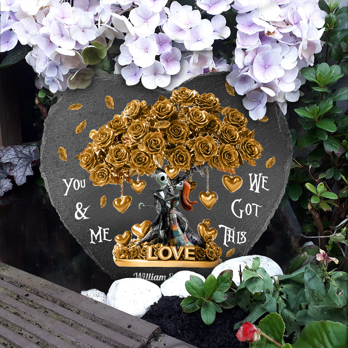 Tree Of Love - Personalized Nightmare Heart Shaped Stone