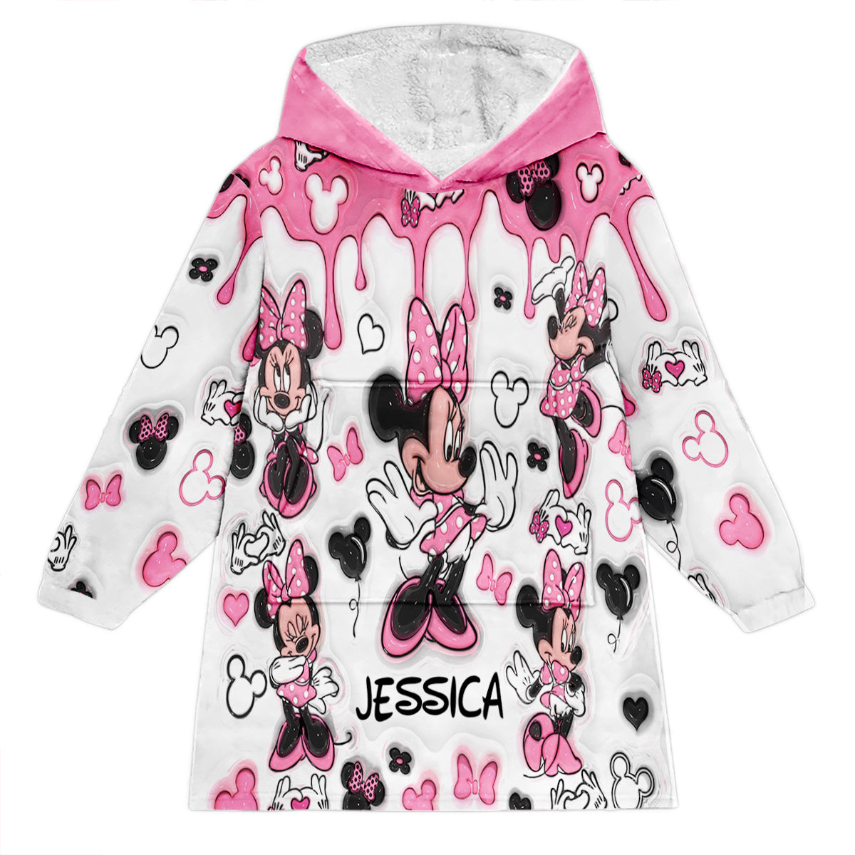 Magic World - Personalized Mouse Blanket Hoodie