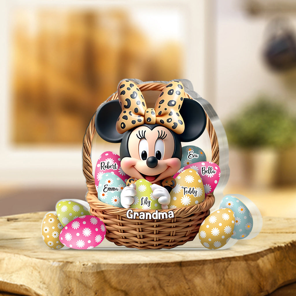 Best Grandma/ Mom Ever - Personalized Mouse Custom Shaped Acrylic Plaque