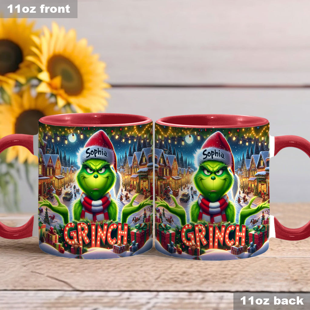 Merry Christmas - Personalized Stole Christmas Accent Mug