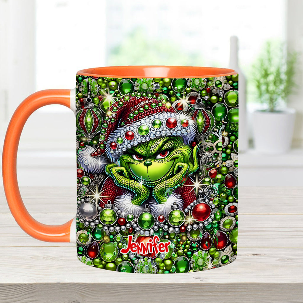 Merry Christmas - Personalized Stole Christmas Accent Mug