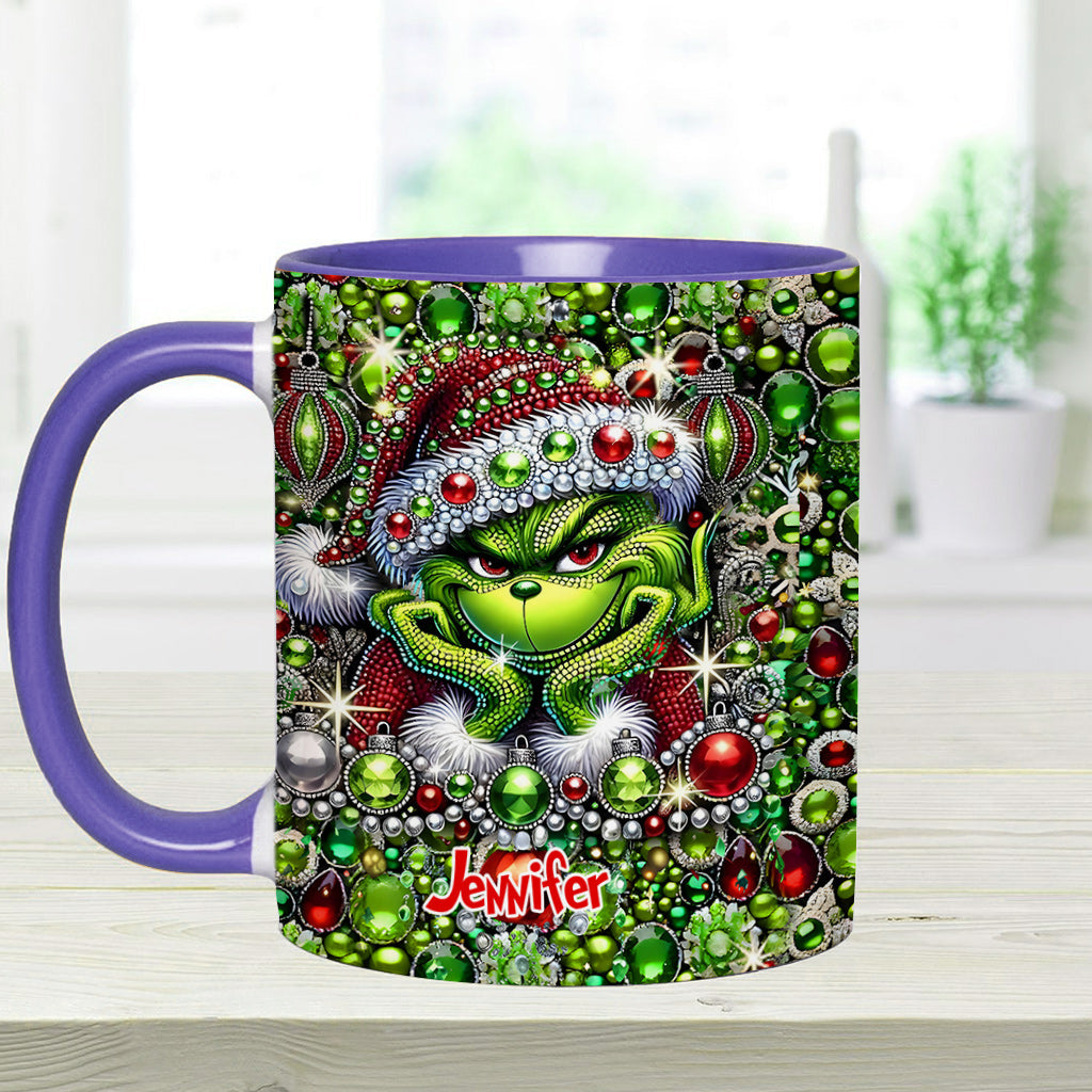 Merry Christmas - Personalized Stole Christmas Accent Mug