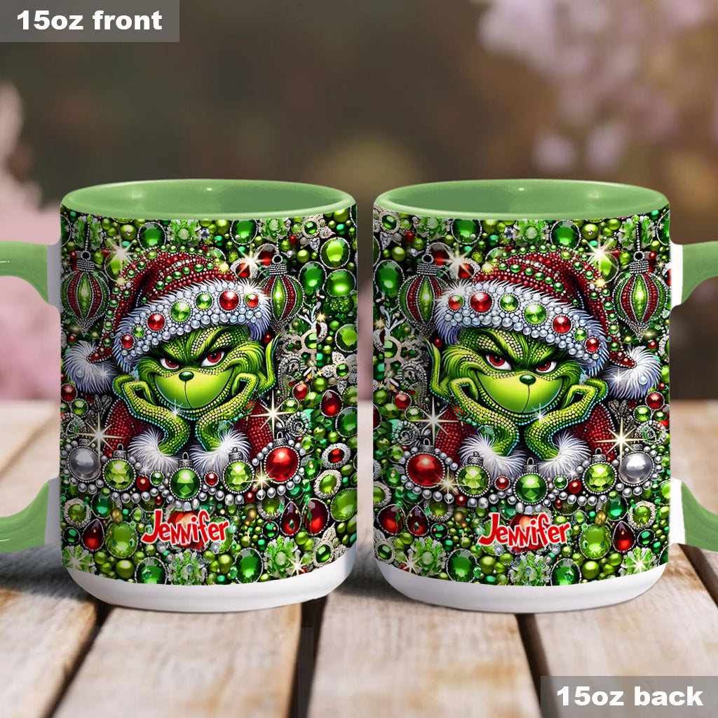 Merry Christmas - Personalized Stole Christmas Accent Mug