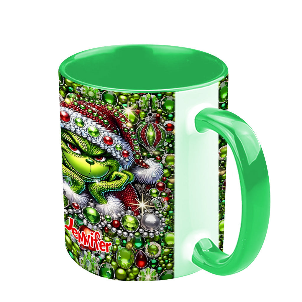 Merry Christmas - Personalized Stole Christmas Accent Mug
