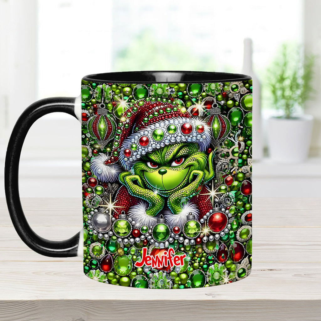 Merry Christmas - Personalized Stole Christmas Accent Mug