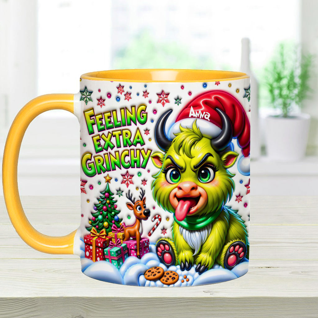 Extra Grinchy - Personalized Accent Mug