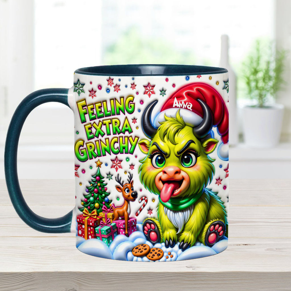 Extra Grinchy - Personalized Accent Mug