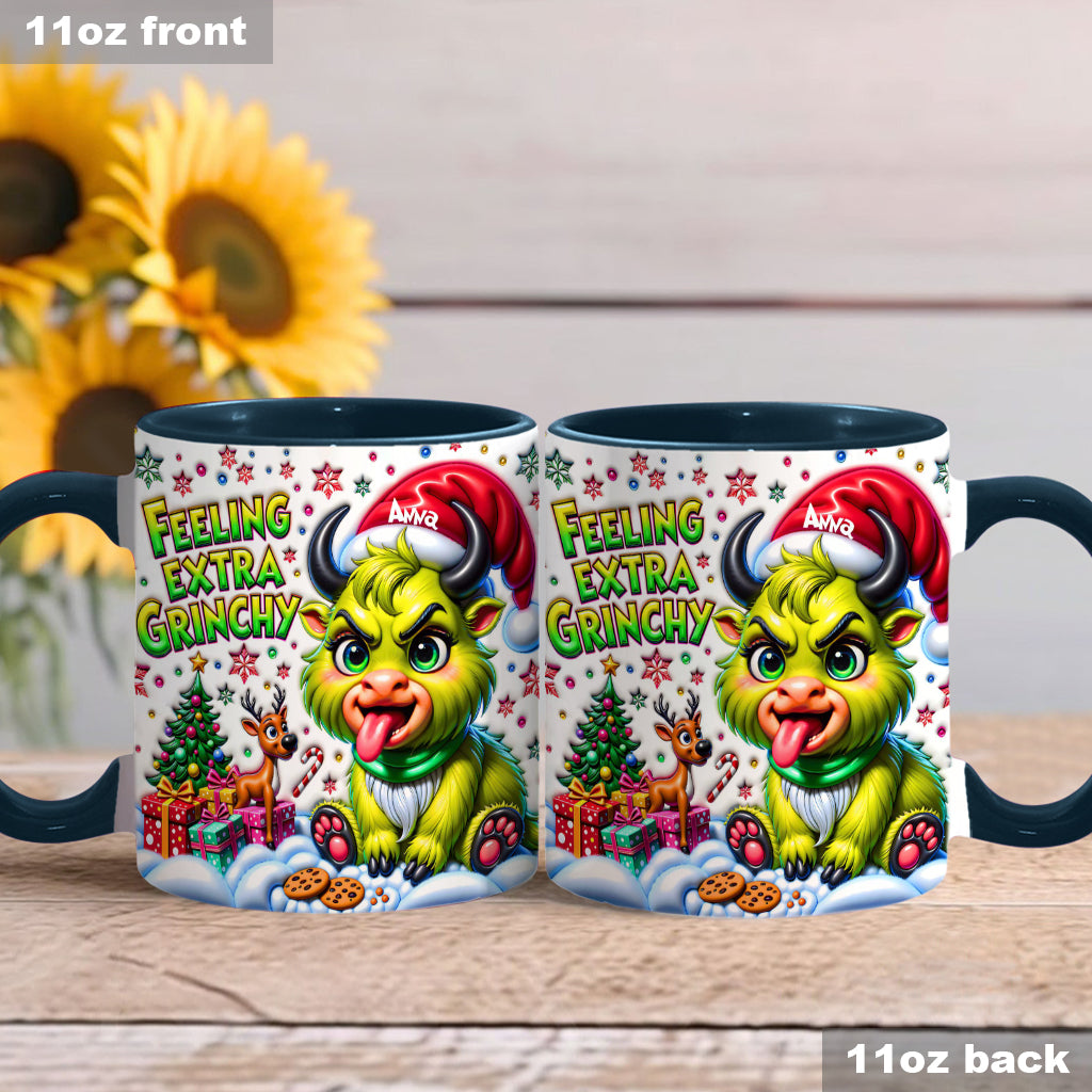 Extra Grinchy - Personalized Accent Mug