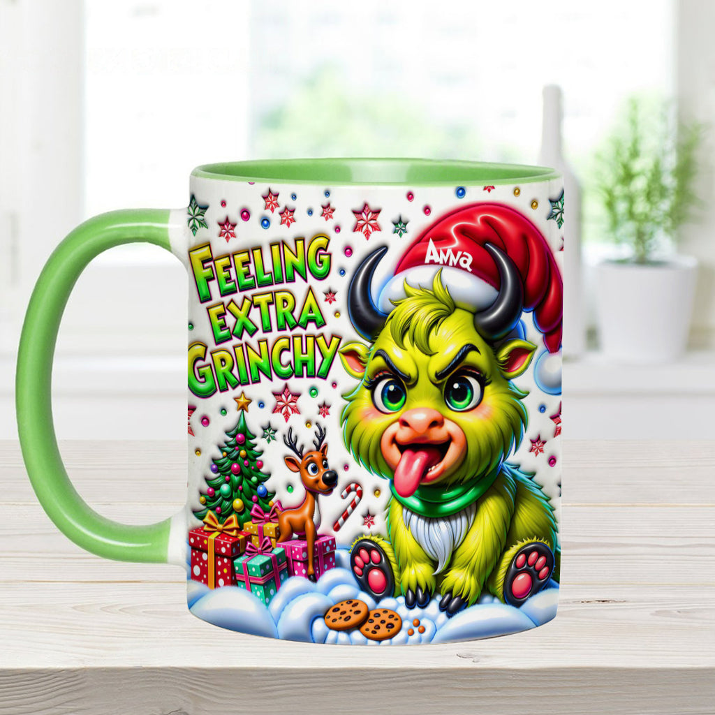 Extra Grinchy - Personalized Accent Mug