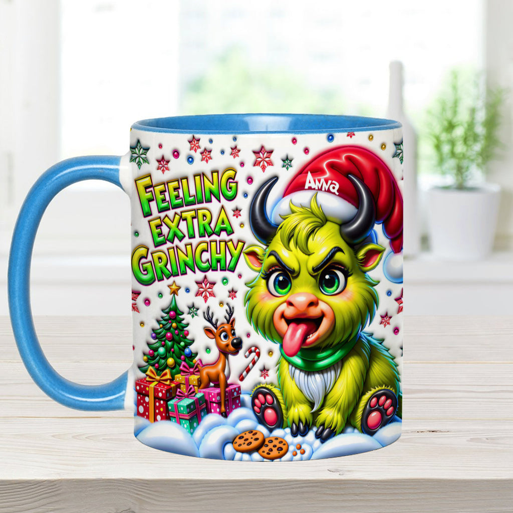 Extra Grinchy - Personalized Accent Mug