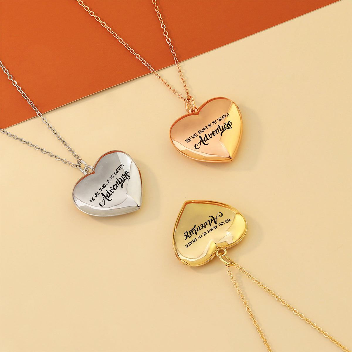 Carl and Elli - Personalized Mouse Locket Pendant Necklace