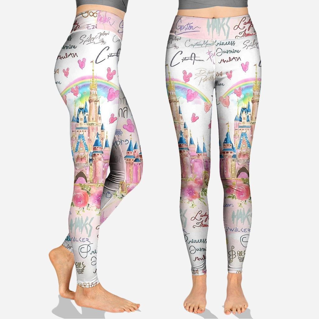 Pink Xmas - Personalized Mouse Hoodie and Leggings