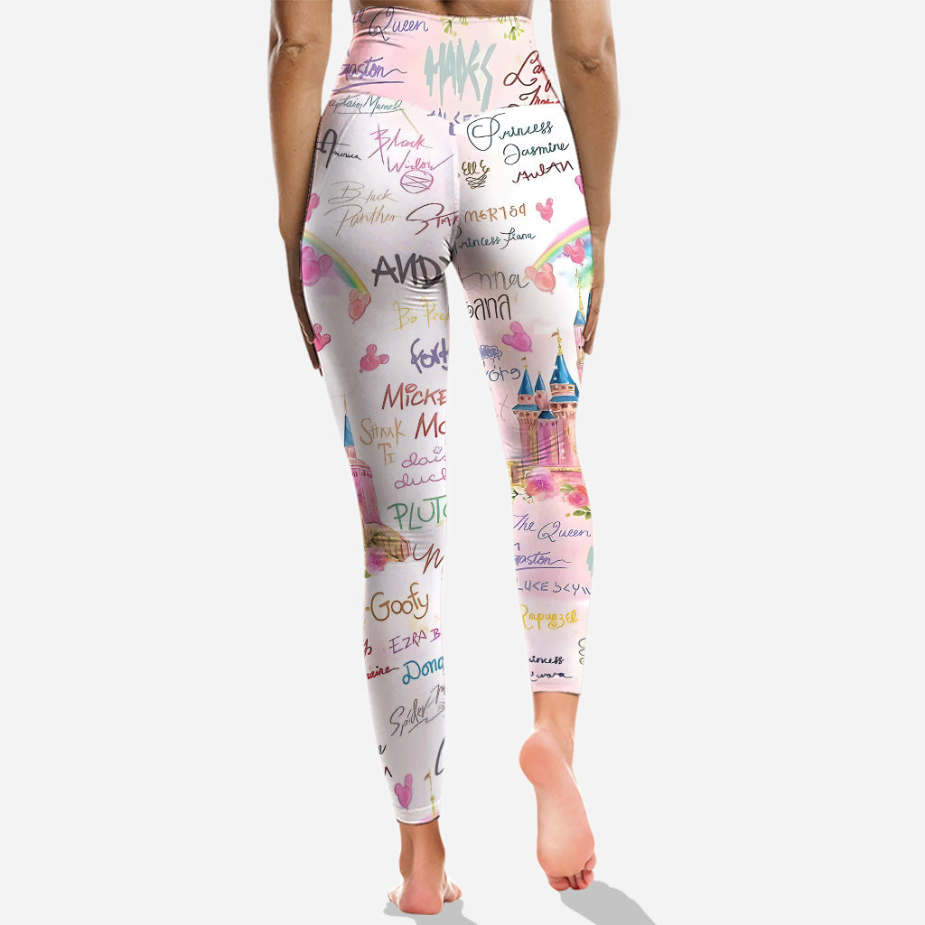 Pink Xmas - Personalized Mouse Hoodie and Leggings