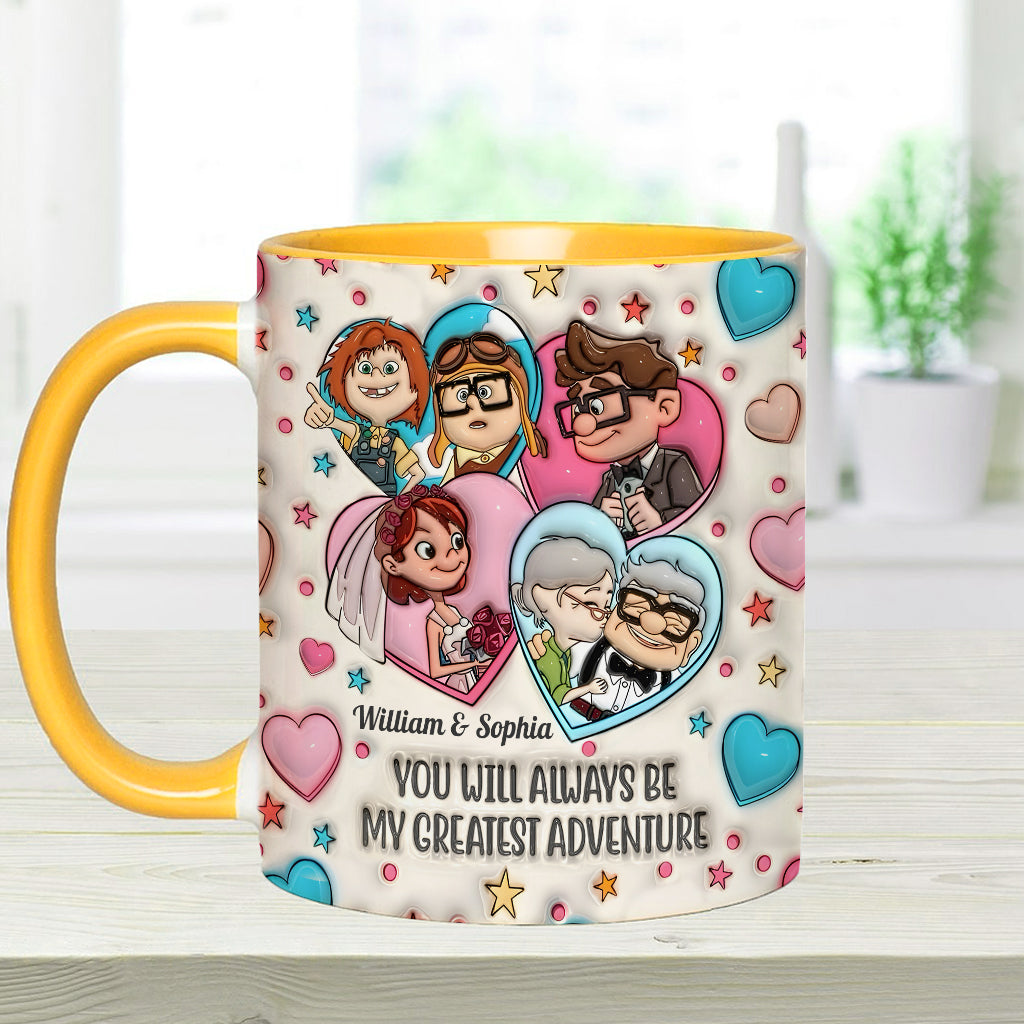 My Greatest Adventure - Personalized Mouse Accent Mug