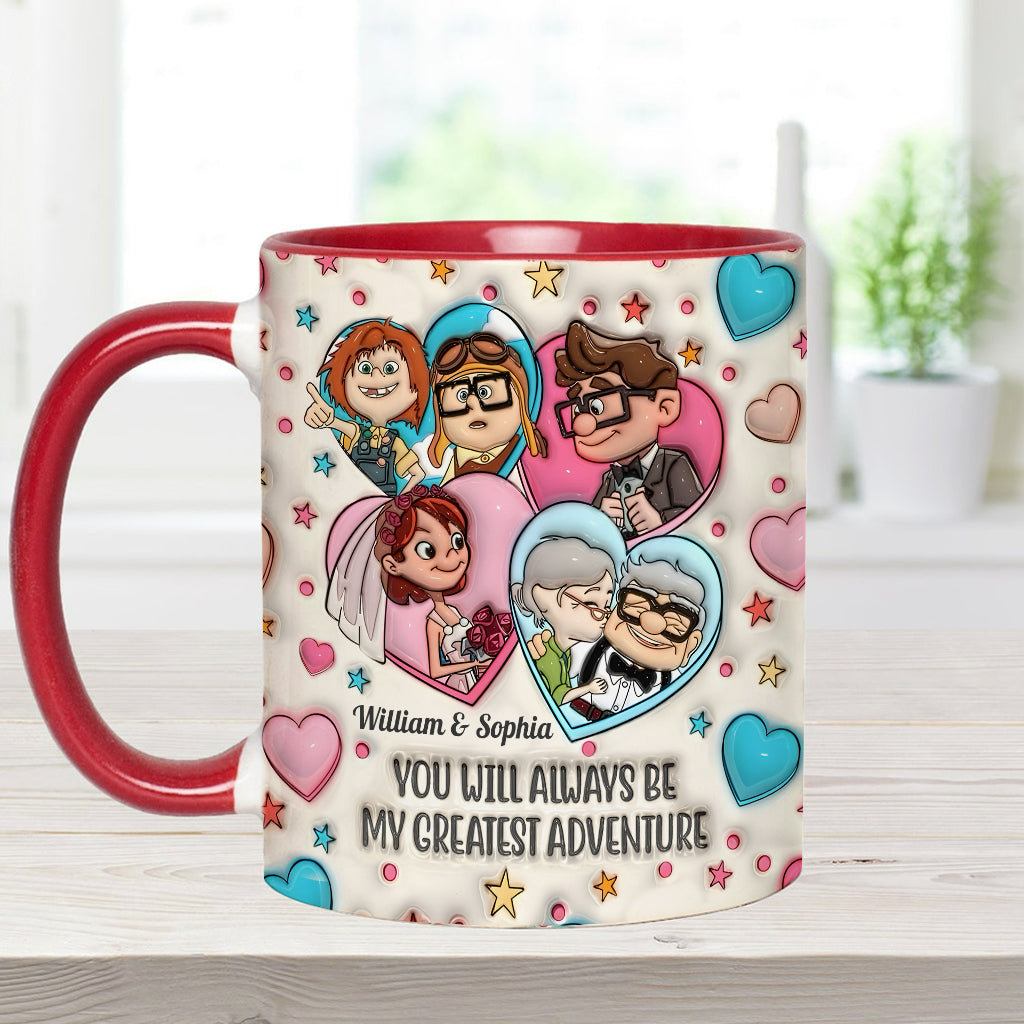 My Greatest Adventure - Personalized Mouse Accent Mug